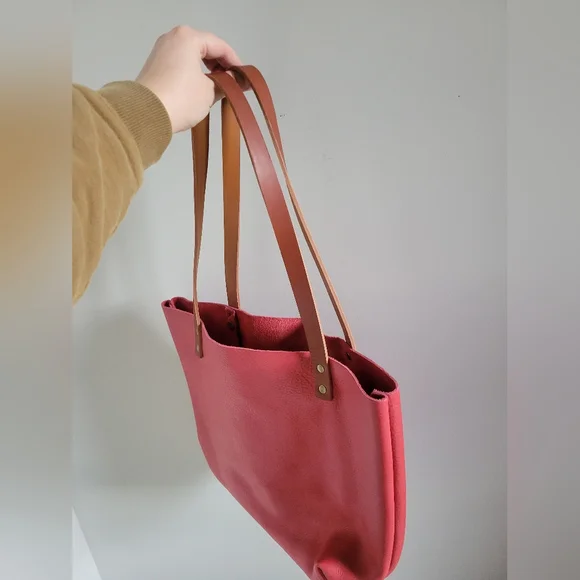 Portland Leather Goods Medium Tote Bag in Flamenco Sugar - Picture 5 of 12